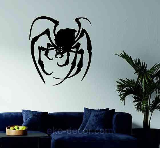 Декоративне настінне Панно «Павук», Декор на стіну 90*81 см, Чорний Київ