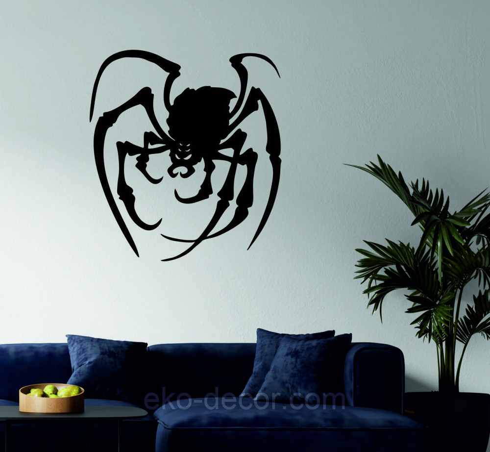 Декоративне настінне Панно «Павук», Декор на стіну 90*81 см, Чорний Київ - фото 1