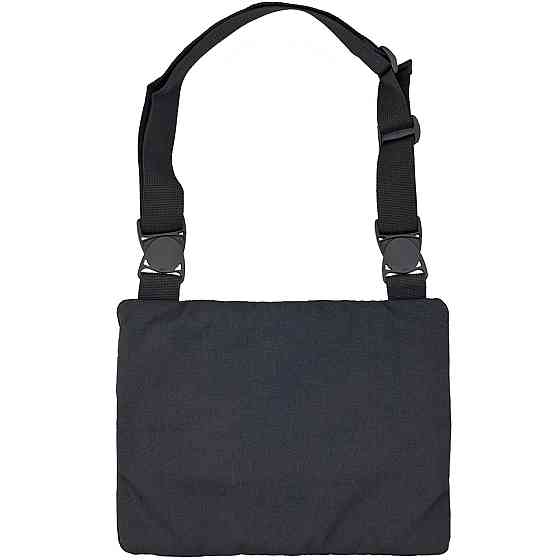 Тактична однолямкова сумка на плече , Чорна Poly-Cordura 900 D Київ
