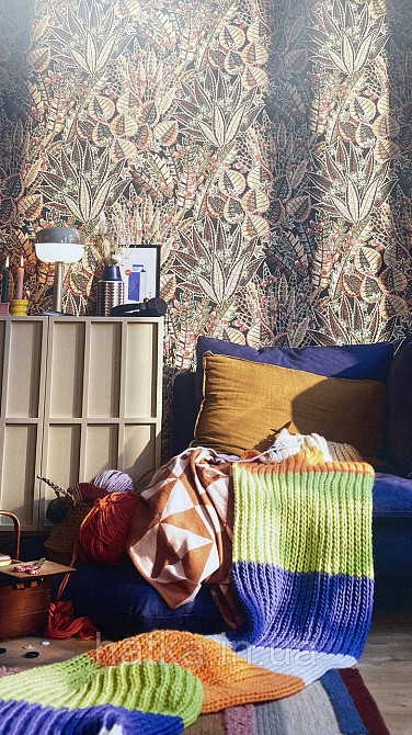 Шпалери вініл на флізеліні AS creation Metropolitan stories By Time 0,53х10 джунглі листя бордо зелені Київ - фото 3