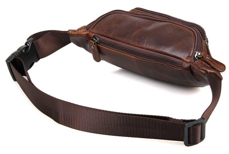 Поясная сумка Vintage 14422 Коричневая Киев - изображение 6