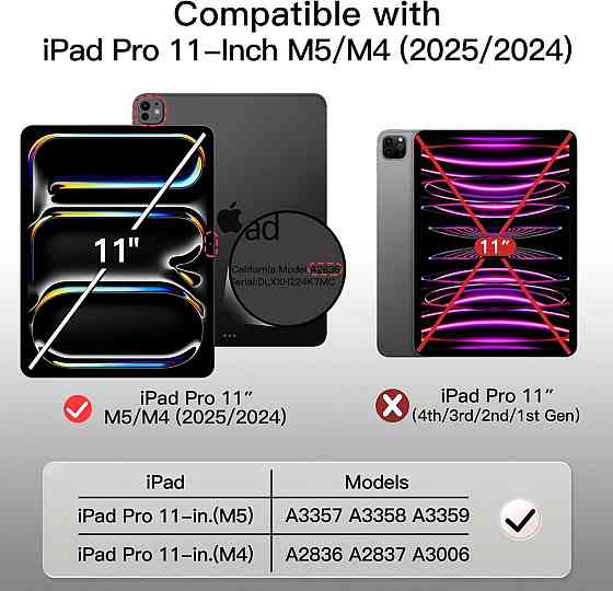 Чохол JETech для iPad Pro 11-Inch M5/M4 2025/2024 (6th/5th Generation) Дніпро