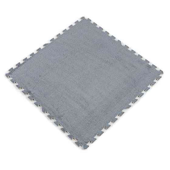 Пол-пазл плюшевый 60х60х1см Светло-серый (D) SW-00002081 Киев