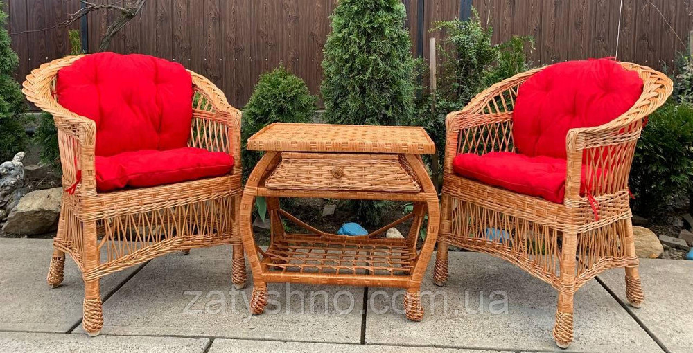 Мебель плетеная с яркими  накидками Киев - изображение 3