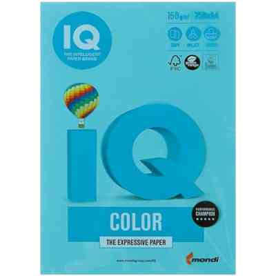 Папір Mondi IQ color А4 intensive, 160g 250sh Blue (MB30/A4/160/IQ) Вінниця
