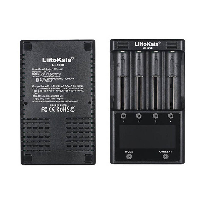 Заряднoe устройство Liitokala Lii-500S на 4 канала (для Ni-MH, Ni-CD, Li-Ion) с блоком питания и автоадаптером Винница - изображение 7