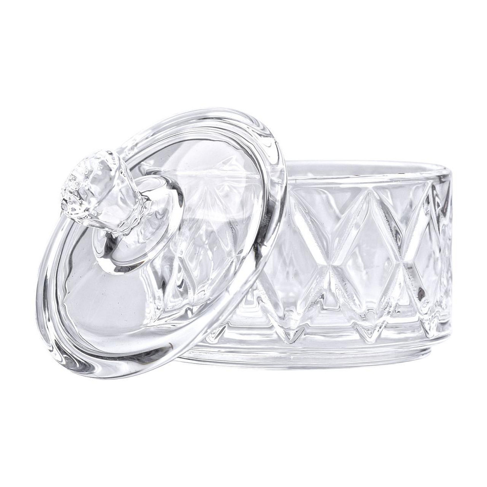 Цукерниця з кришкою Ø 6.5 см ваза цукерниця кругла скляна HP-YH-28 Київ - фото 4