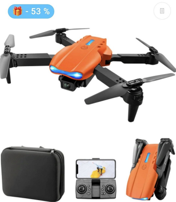 Новые, с коробкой, сумкой и камерой, e99 pro, дроны, квадрокоптер. Харьков - изображение 3