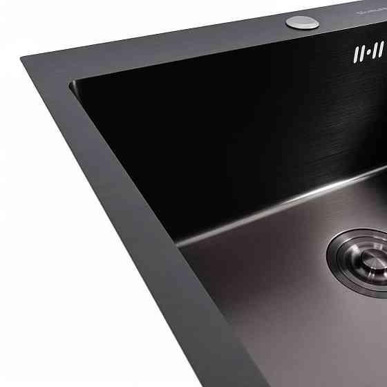 VALESO Кухонна мийка чорна 60*50 PVD VALESO Handmade ECN (2,0/0,5) Коломыя