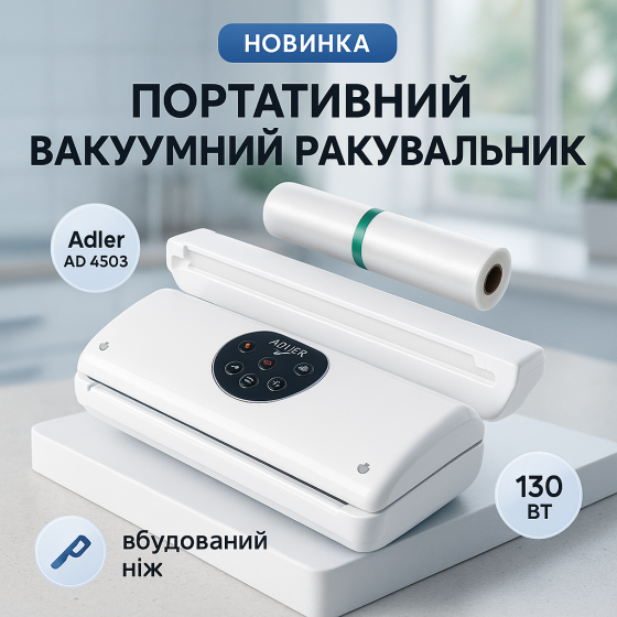 Вакуум-випарний апарат для харчових продуктів, Вакуумні пакувальники вакууматори, Продуктовий вакуматор HG-95 Львів