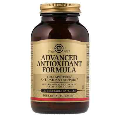 Антиоксидант Solgar Антиоксидантная Формула, Advanced Antioxidant Formula, 120 к (SOL-01035) Винница