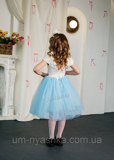 Детское нарядное голубое платье с блестками 104-120 Кривой Рог - изображение 4