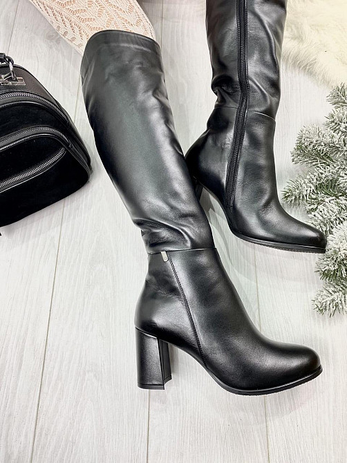 Stepter Чоботи жіночі STEPTER 6767 чорні (зима, шкіра натуральна) (2881) 40 Коломия - фото 1