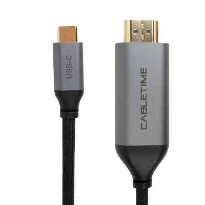 Перехідник USB-C to HDMI, 4K, Ultra HD, V2.0 1.8m PowerPlant (CA913350) Вінниця
