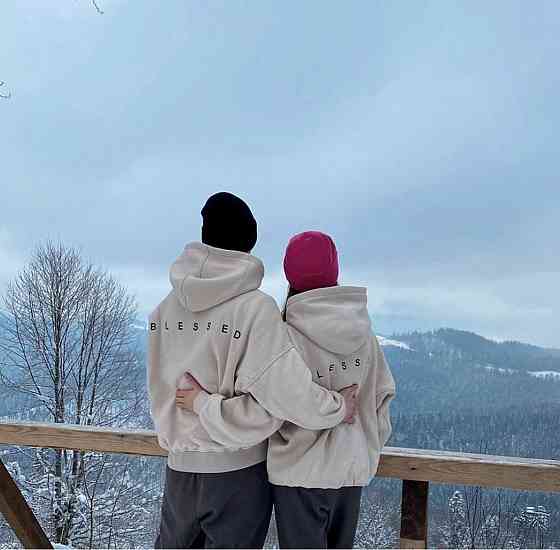 Парные теплые худи 