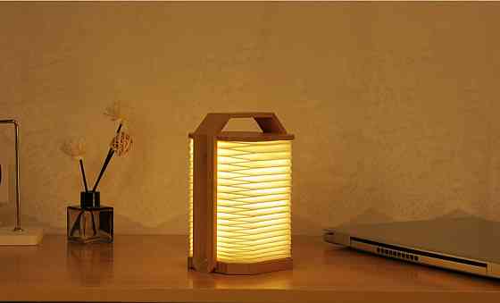Світильник на акумуляторі Gingko Smart Origami Lamp, бамбук | G033BO Рівне