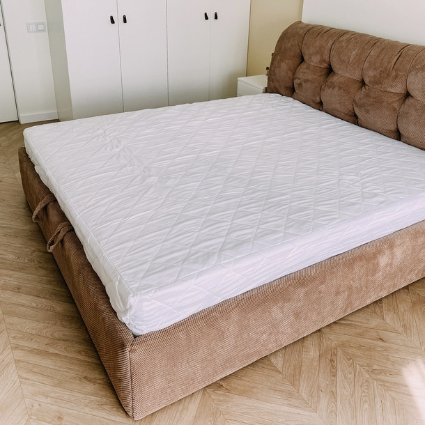 Наматрацник  з бортами «Lelit», Мікрофібра, Білий, 200/220/20. Київ - фото 1