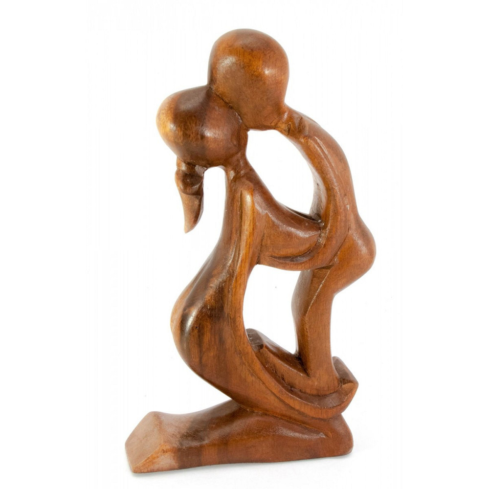 Декоративна фігурка з дерева Закохані Київ - фото 1