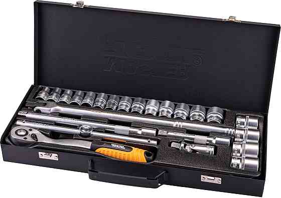 Набір інструментів MASTERTOOL PROFI ½" 24 шт 10-32 мм CrV50BV30 металевий кейс 78-4124 Коломыя