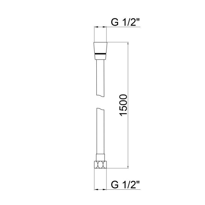 Шланг для душу з нержавіючої сталі Lidz Niagara 30 1,5 м LDNIA30NKS28541 Nickel Харків - фото 2