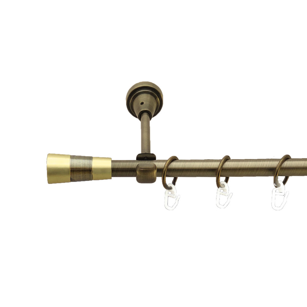 Карниз Orvit Валео металевий однорядний відкритий Антик 16 мм 240 см (3327862) Львів - фото 1