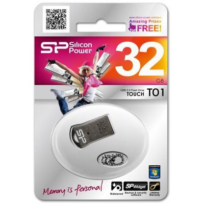 USB флеш накопитель Silicon Power 32GB Touch T01 USB 2.0 (SP032GBUF2T01V1K) Винница - изображение 3