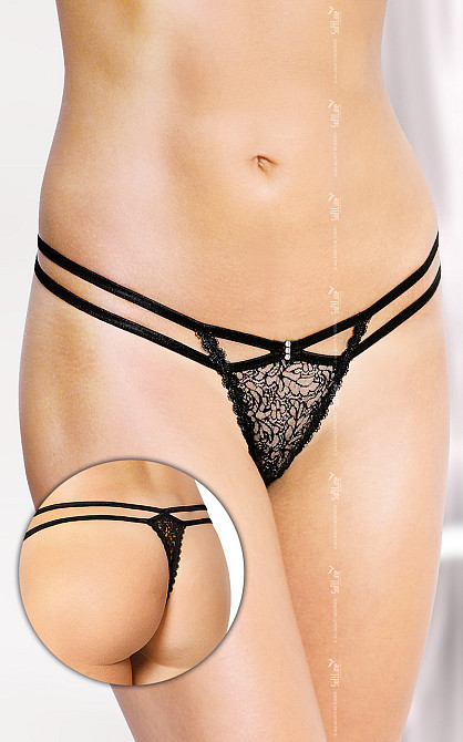 Женские стринги - G-String 2450, black - S/M Sex Aura Киев - изображение 1