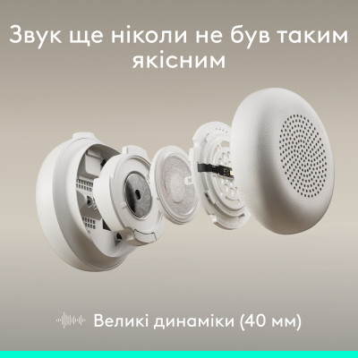 Наушники Logitech Zone Wired 2 USB White (981-001621) Винница - изображение 6