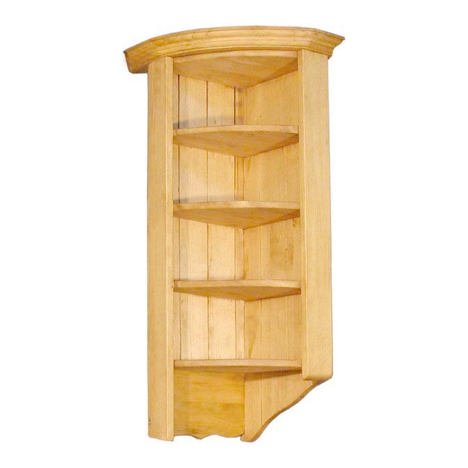 Угловая настенная полка 