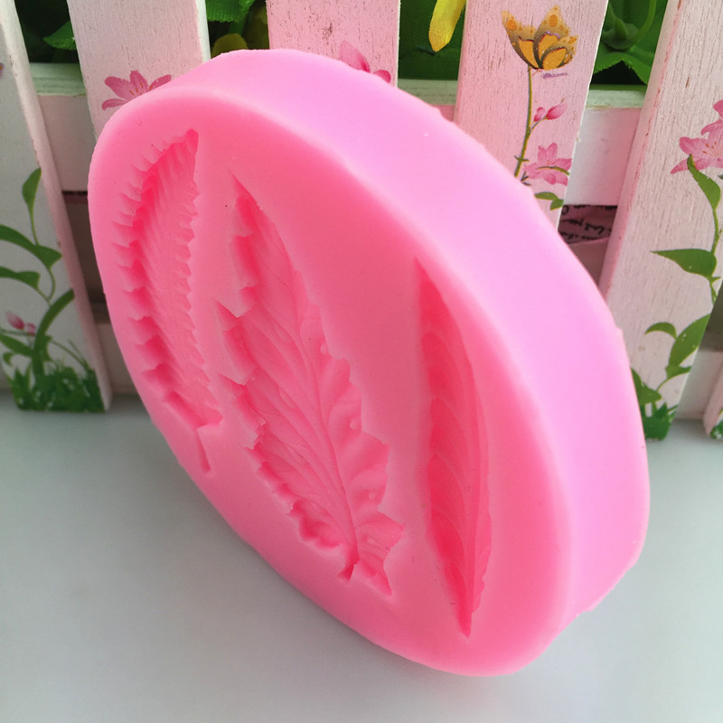 Силіконовий молд Листя 88 мм рожевий Київ - фото 5