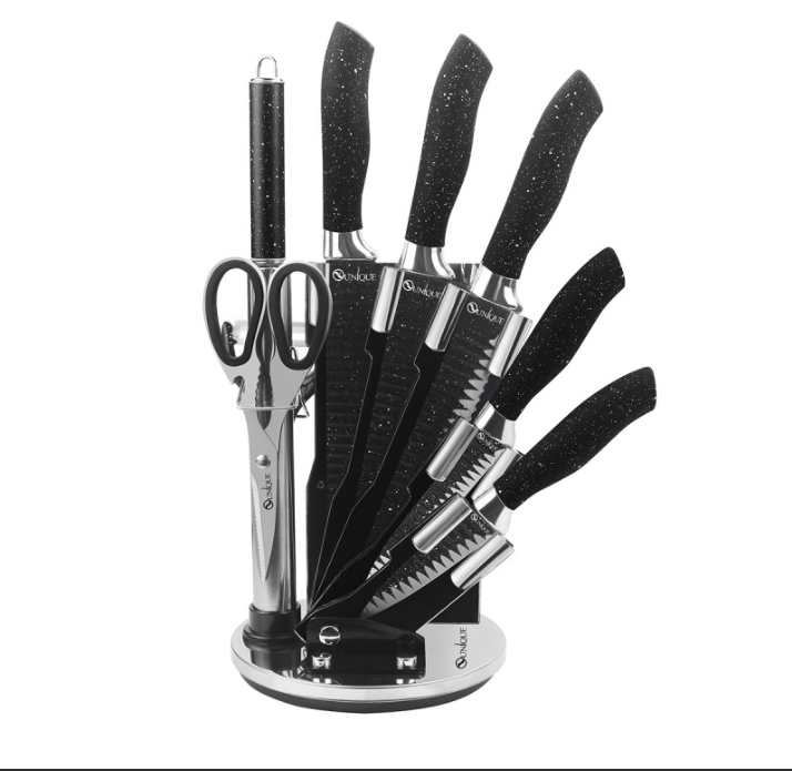 Набір ножів UNIQUE UN-1831 8 предметів нержавіюча сталь Одеса - фото 3