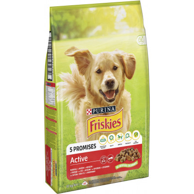 Сухий корм для собак Purina Friskies Active з яловичиною 10 кг (7613031395484) Вінниця - фото 2