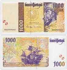 Португалія 1000 ескудо 1998 (PORTUGAL 1000 Escudos 1998) P188c(2) : UNC Полтава