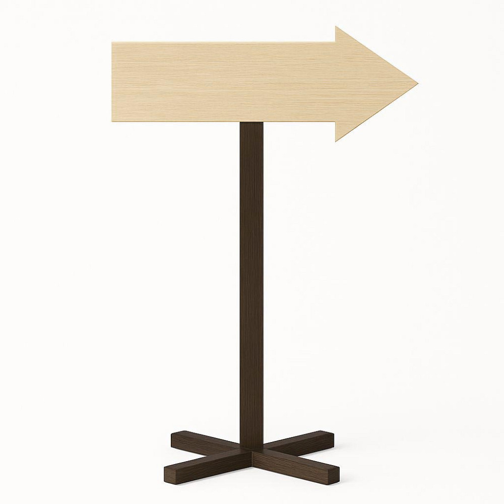 Підлогова стрілка-покажчик "Сантоме" капучино-бланже Миколаїв - фото 1