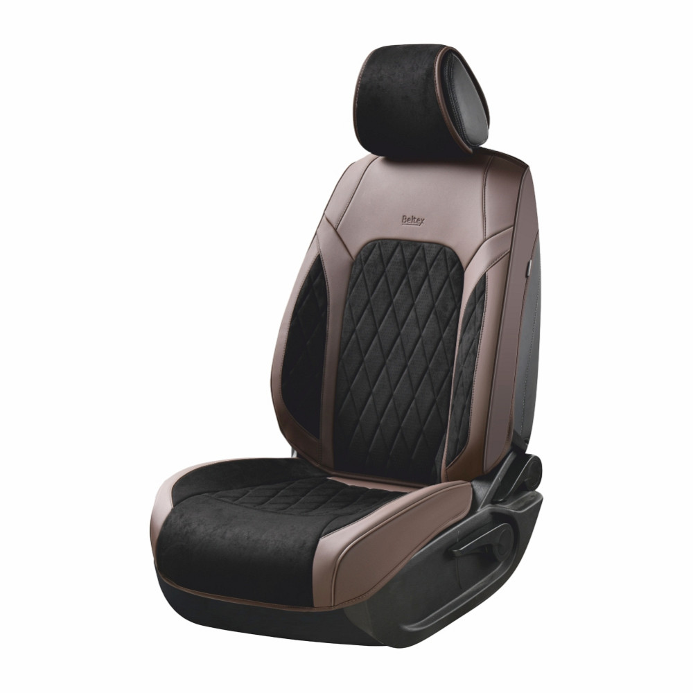 Комплект, 3D чохли для сидінь Beltex Malibu, black-brown Львів - фото 1