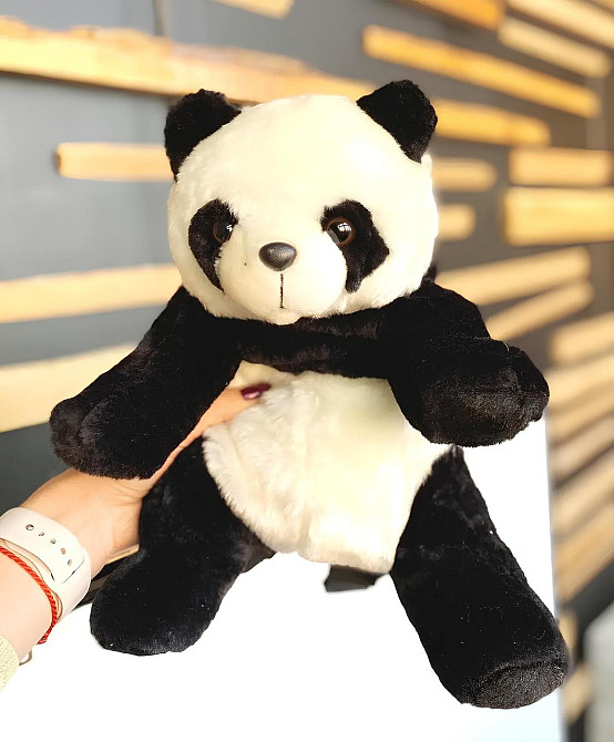 Милий, дитячий рюкзачок у вигляді панди RESTEQ, сумка панда м’який стильний рюкзак для малюків і школярів Київ - фото 9