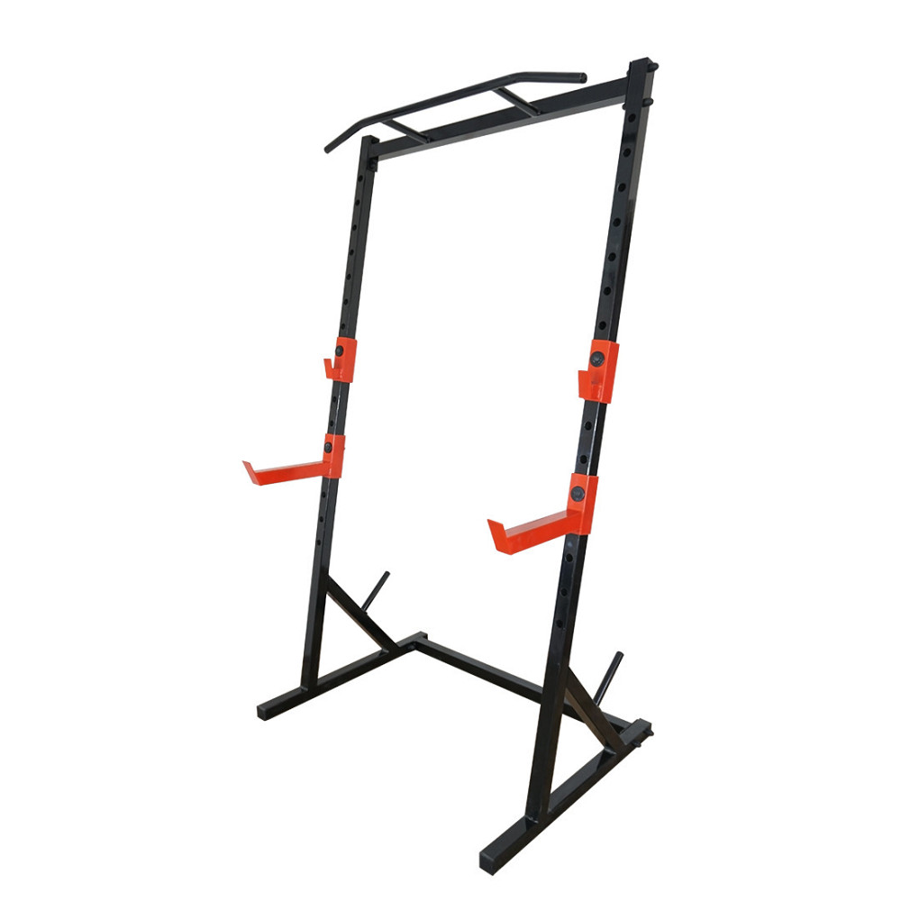 Стойки под штангу со страховкой и турником 50 на 50 мм Черный Киев - изображение 1