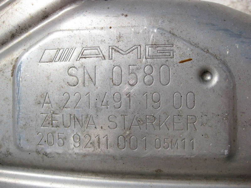 Mercedes-Benz  A2214905221 Глушник задній лівий S-Class W221 Одеса - фото 3