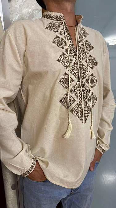 Чоловіча вишиванка з довгим рукавом (Туреччина) Одеса - фото 2