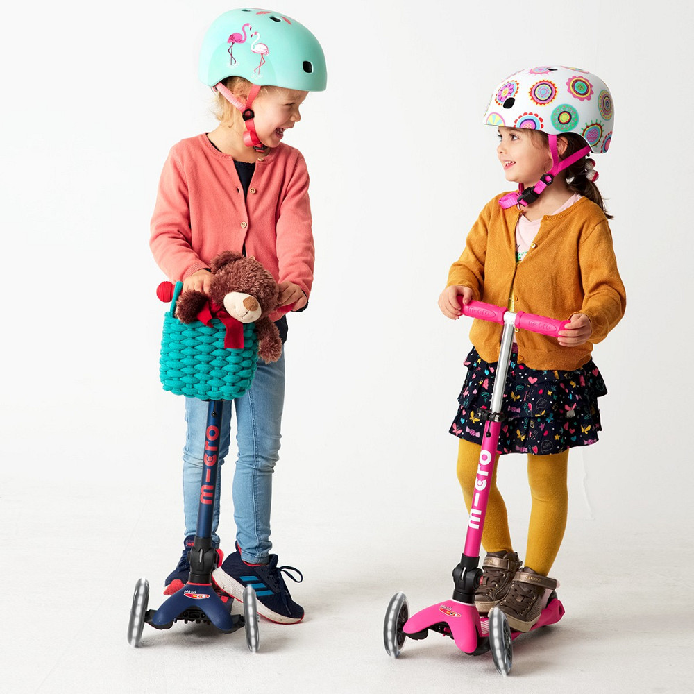 Самокат MICRO складний серії Mini Deluxe Foldable LED – Рожевий Дніпро - фото 8