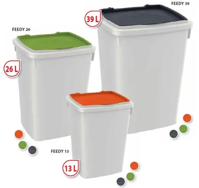 Контейнер для корму для собак Ferplast Feedy (Ферпласт Феді) 29.7 х 33 х h 42.5 см - 26 L - 26, Помаранчевий Запоріжжя - фото 2