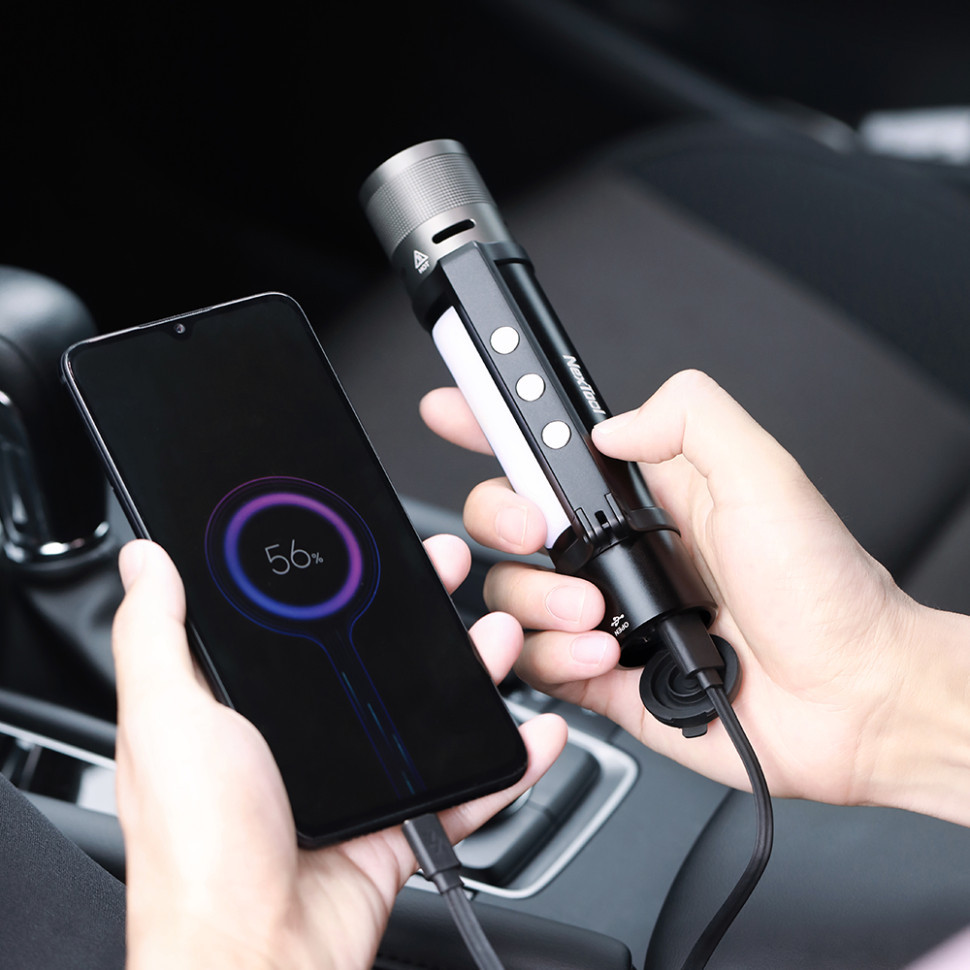 Світлодіодний ліхтар NexTool 6в1 з магнітом, з функцією powerbank, 1000 лм Київ - фото 7