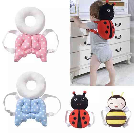 Подушка для защиты головы младенца в стиле Lady Bug, подушка противоударная мультяшная Киев