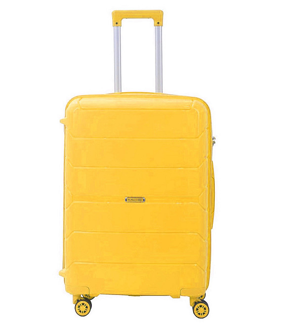 Чемодан пластиковый MCS V366 средний 65 см желтый Киев - изображение 2