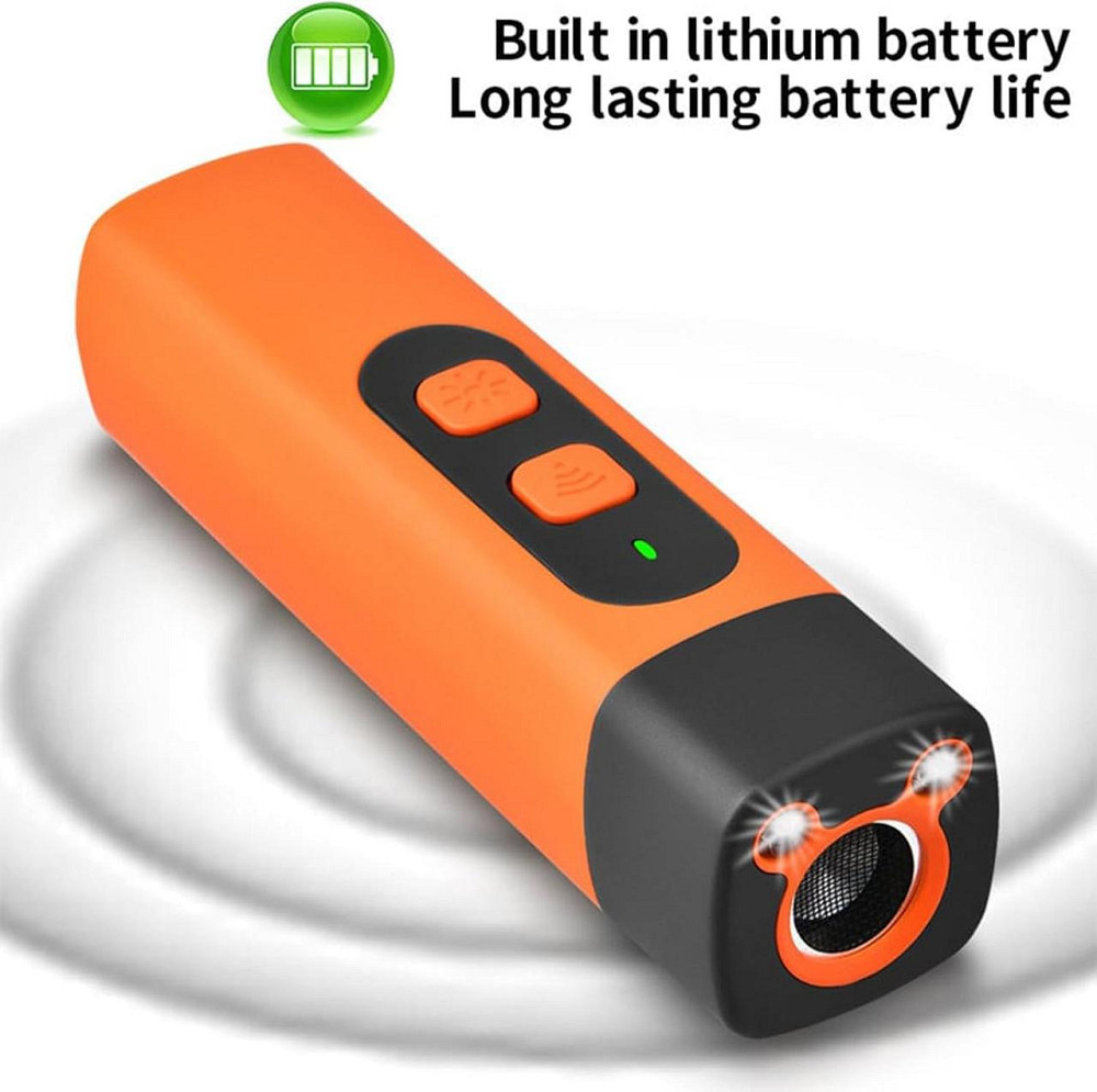 Ультразвуковий відлякувач собак Ultrasonic DR005 з ліхтариком Type-C Жовтогарячий Вінниця - фото 6