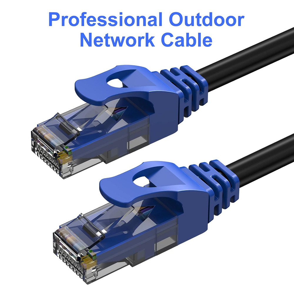 Зовнішній мережевий кабель MutecPower RJ45 - RJ45 CAT 6 15м Луцьк - фото 2