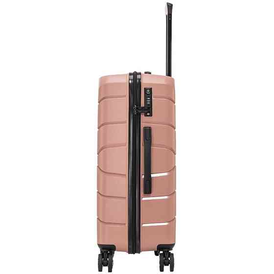 Валіза поліпропіленова WINGS PP06 мала 55 см золотисто-рожева Київ