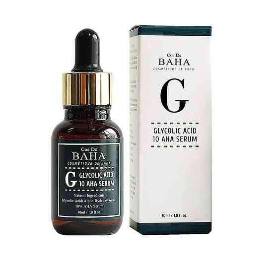 Сироватка з гліколевою кислотою для проблемної шкіри Glycolic Acid 10 AHA Serum Cos De Baha 30 мл Вінниця