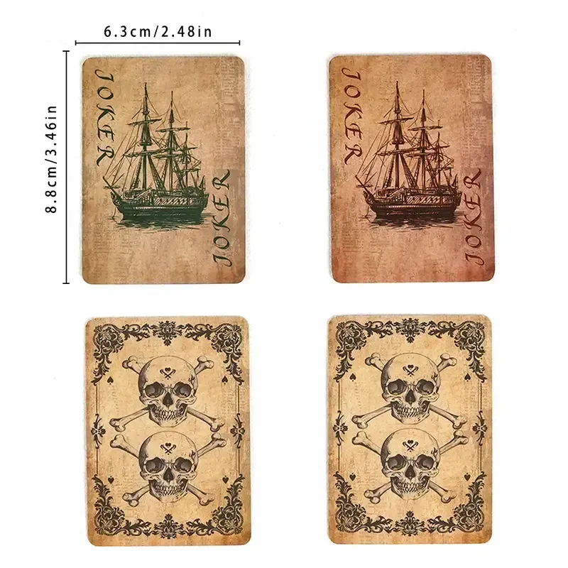 Игровые карты в пиратском стиле | Глянцевые, старинный стиль, плотная бумага Киев - изображение 3