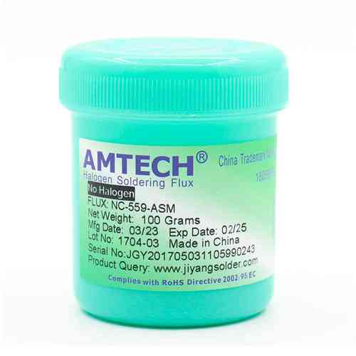 Флюс для пайки универсальный безотмывочный для BGA AMTECH NC-559-ASM флюс-гель 100 г Киев